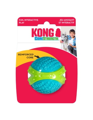 KONG Corestrength Dog Toy Ball Blue 1ea/MD