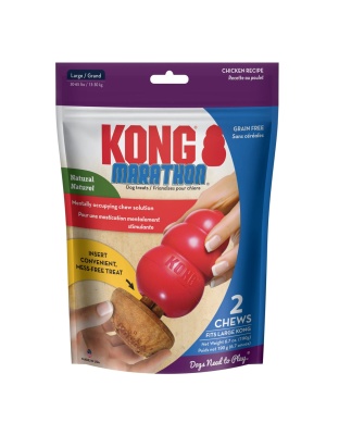 KONG Marathon Dog Treats Chicken 2 pk, LG