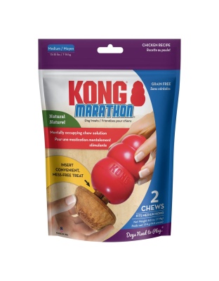 KONG Marathon Dog Treats Chicken 2 pk, MD