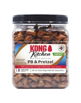 KONG Kitchen Creamy PB & Pretzel Dog Treats PB & Pretzel 1ea/18 oz