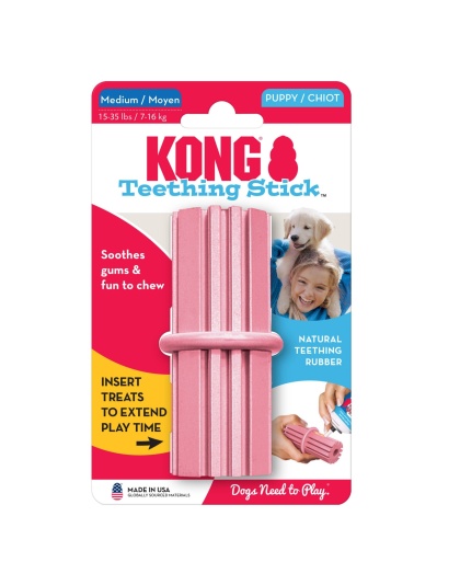 KONG Teething Stick Puppy Toy Assorted 1ea/MD