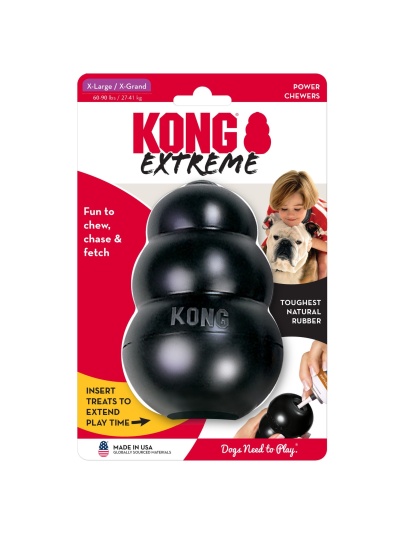 KONG Extreme Dog Toy Black 1ea/XL
