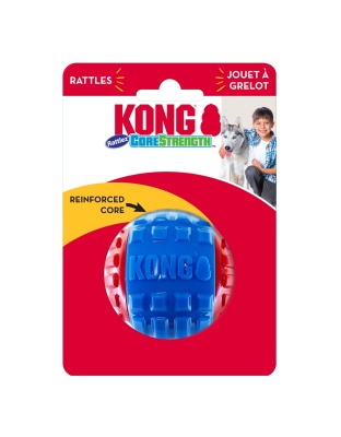 KONG CoreStrength Rattlez Dog Toy Ball 1ea/MD