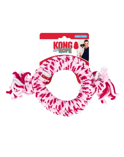 KONG Rope Puppy Toy Ring Assorted 1ea/MD