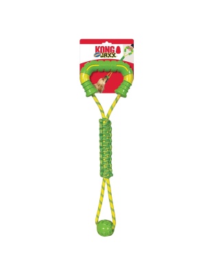 KONG Jaxx Mega Tug Dog Toy Yellow & Green 1ea/One Size