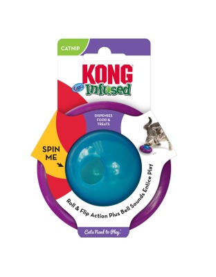 KONG Infused Gyro Cat Toy Treat Dispenser Purple One Size (2 pack)