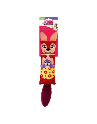 KONG Kickeroo Kanga Catnip Toy Red 1ea/One Size