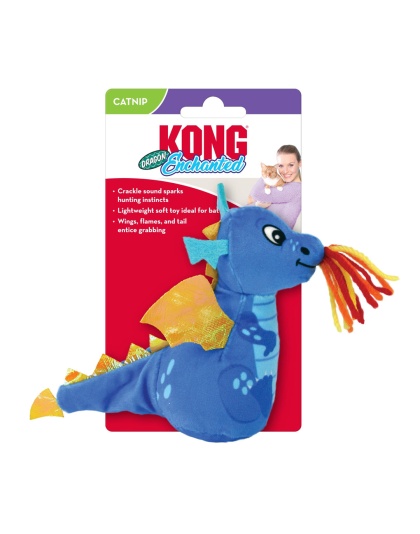 KONG Enchanted Dragon Cat Toy 1ea/One Size