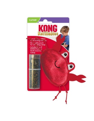 KONG Refillables Critter Catnip Cat Toy Crab 1ea/One Size