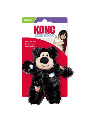 KONG Softies Patchwork Bear Catnip Toy Assorted 1ea/One Size