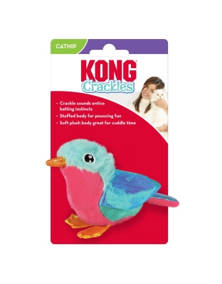 KONG Crackles Tweetz Bird Catnip Toy Multi-Color 1ea/One Size