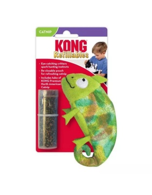 KONG Refillables Critter Catnip Cat Toy Chameleon 1ea/One Size