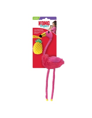 KONG Tropics Flamingo & Pinapple Cat Toy 1ea/2 Pc