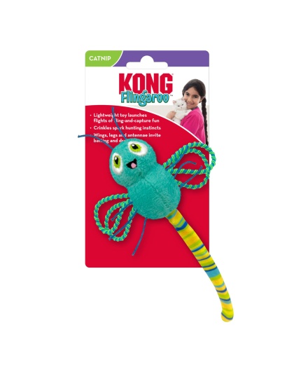 KONG Flingaroo Dragonfly Cat Toy Assorted 1ea/One Size