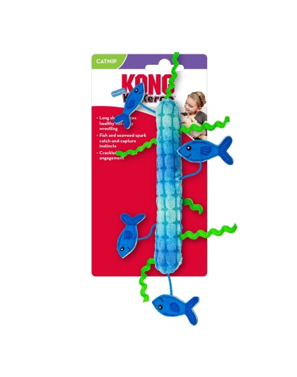 KONG Kickeroo Stickaroo Cat Toy Blue 1ea/One Size