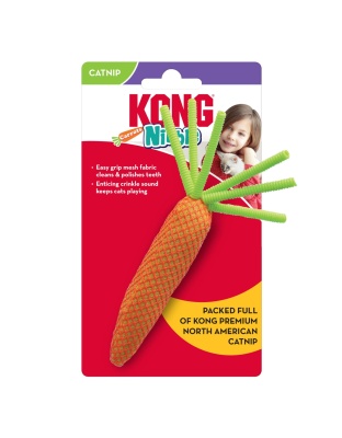 KONG Nibble Carrots Catnip Toy Assorted 1ea/One Size
