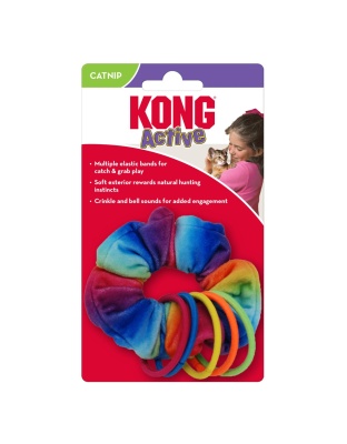 KONG Active Scrunchie Catnip Toy Multi-Color 1ea/One Size