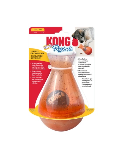 KONG Rewards Tipsy Treat Dispenser Dog Toy 1ea/SM