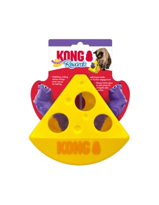 KONG Rewards Rocker Cheese Treat Dispenser Cat Toy 1ea/One Size