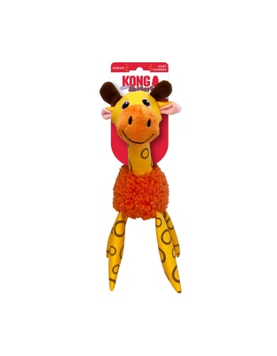 KONG Shakers Floofs Plush Dog Toy Giraffe, 1ea/MD