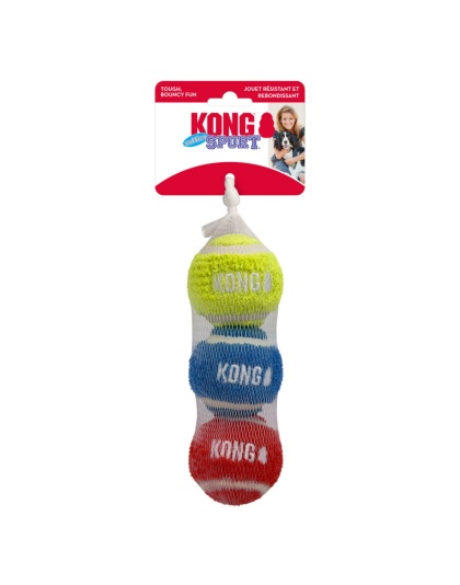 KONG Sport Softies Balls Dog Toy Assorted, 1ea/MD, 3 pk
