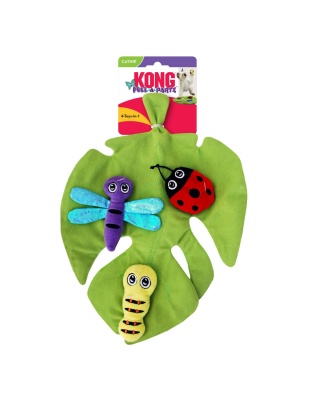 KONG Pull-A-Partz Bugz Catnip Toy Multi-Color 1ea/One Size
