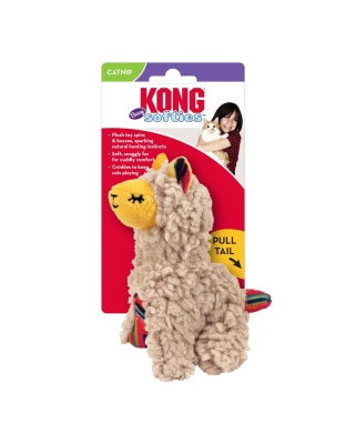 KONG Softies Buzzy Llama Catnip Toy Beige 1ea/One Size