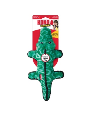 KONG Ballistic Dog Toy Alligator, MD/LG (2 pack)