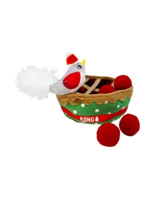 KONG Holiday Puzzlements Pie Cat Toy 1ea/One Size