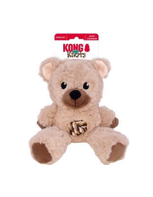 KONG Knots Teddy Dog Toy Assorted, 1ea/MD