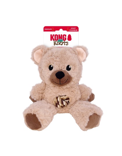 KONG Knots Teddy Dog Toy Assorted, 1ea/MD