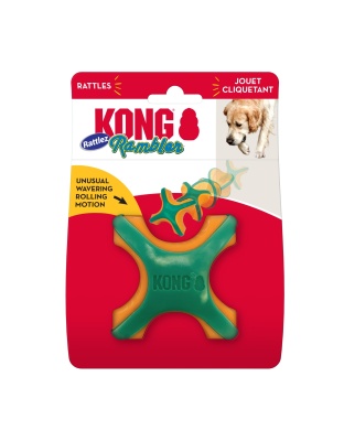 KONG Rambler Rattlez Dog Toy X-Ball, LG (2 pack)