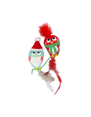 KONG Holiday Pull-A-Partz Cat Toy Luvs Bird, 1ea/One Size