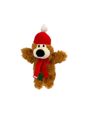 KONG Holiday Softies Bear Cat Toy Assorted, 1ea/One Size