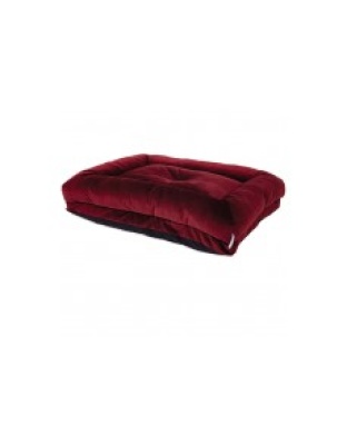 LA Z BOY Rosie Dog Lounger Bed Velvet Merlot 1ea/35 In X 27 in, One Size