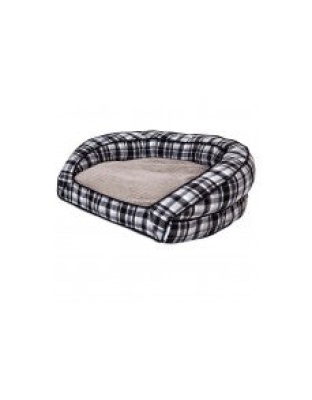 LA Z BOY Tucker Sofa Bed Spencer Plaid Black & White 1ea/33 In X 30 in