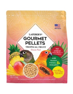 Lafeber Company Tropical Fruit Gourmet Pellets Conure Bird Food 1ea/4 lb