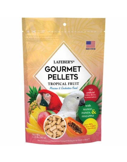 Lafeber Company Tropical Fruit Gourmet Pellets Macaw Bird Food 1ea/1.25 lb