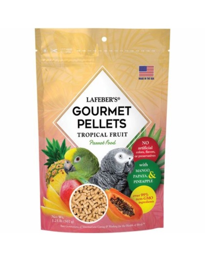 Lafeber Company Tropical Fruit Gourmet Pellets Parrot Bird Food 1ea/1.25 lb