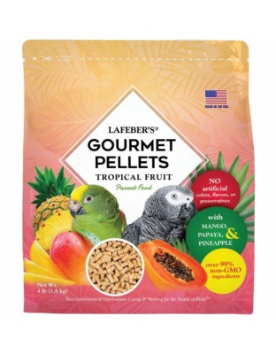 Lafeber Company Tropical Fruit Gourmet Pellets Parrot Bird Food 1ea/4 lb
