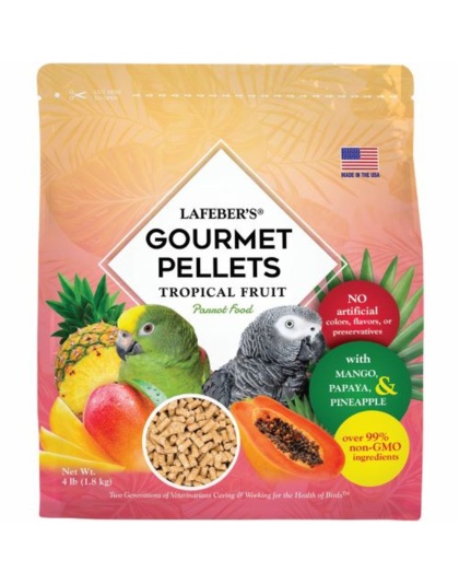 Lafeber Company Tropical Fruit Gourmet Pellets Parrot Bird Food 1ea/4 lb