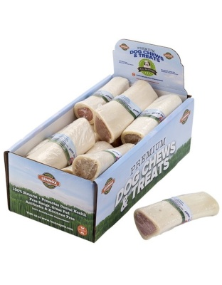 Lennox White Beef Bone Medium 3-4" Peanut Butter Display Box (Case of 25)