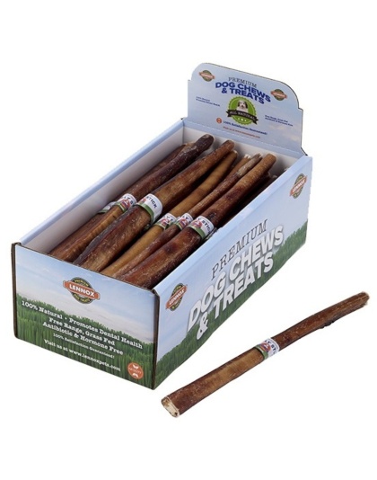 Lennox Natural Bully Stick 6" Odorfree Display Box (Case of 90)
