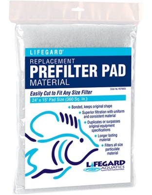 Lifegard Aquatics Prefilter & Felt Pad Combo Blue 1ea/24 In X 15 in