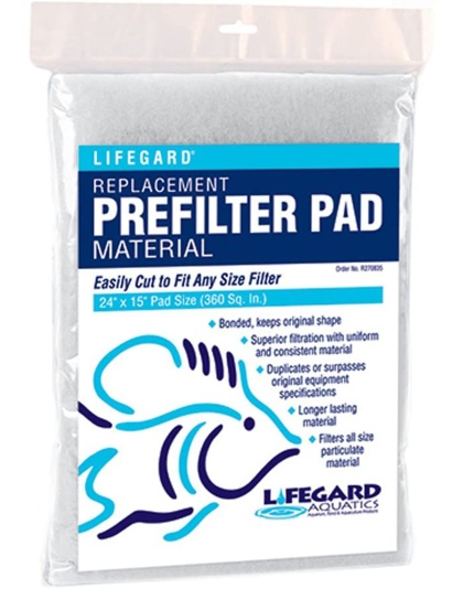 Lifegard Aquatics Prefilter & Felt Pad Combo Blue 1ea/24 In X 15 in
