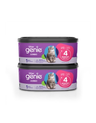 Litter Genie Plus Cat Litter Pail Disposal System Refill 1ea/Jumbo, 2 pk