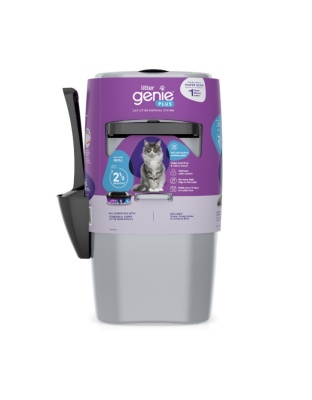 Litter Genie Plus Cat Litter Pail Disposal System Silver, 1ea/One Size