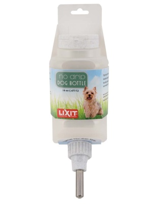 Lixit Top Fill Dog Water Bottle White 1ea/16 oz