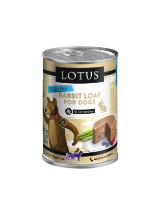 Lotus Dog Grain Free Loaf Rabbit 12.5oz. (Case of 12)