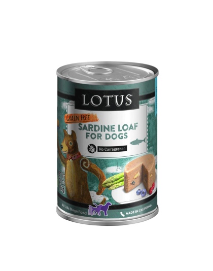 Lotus Dog Grain Free Loaf Sardine 12.5oz. (Case of 12)